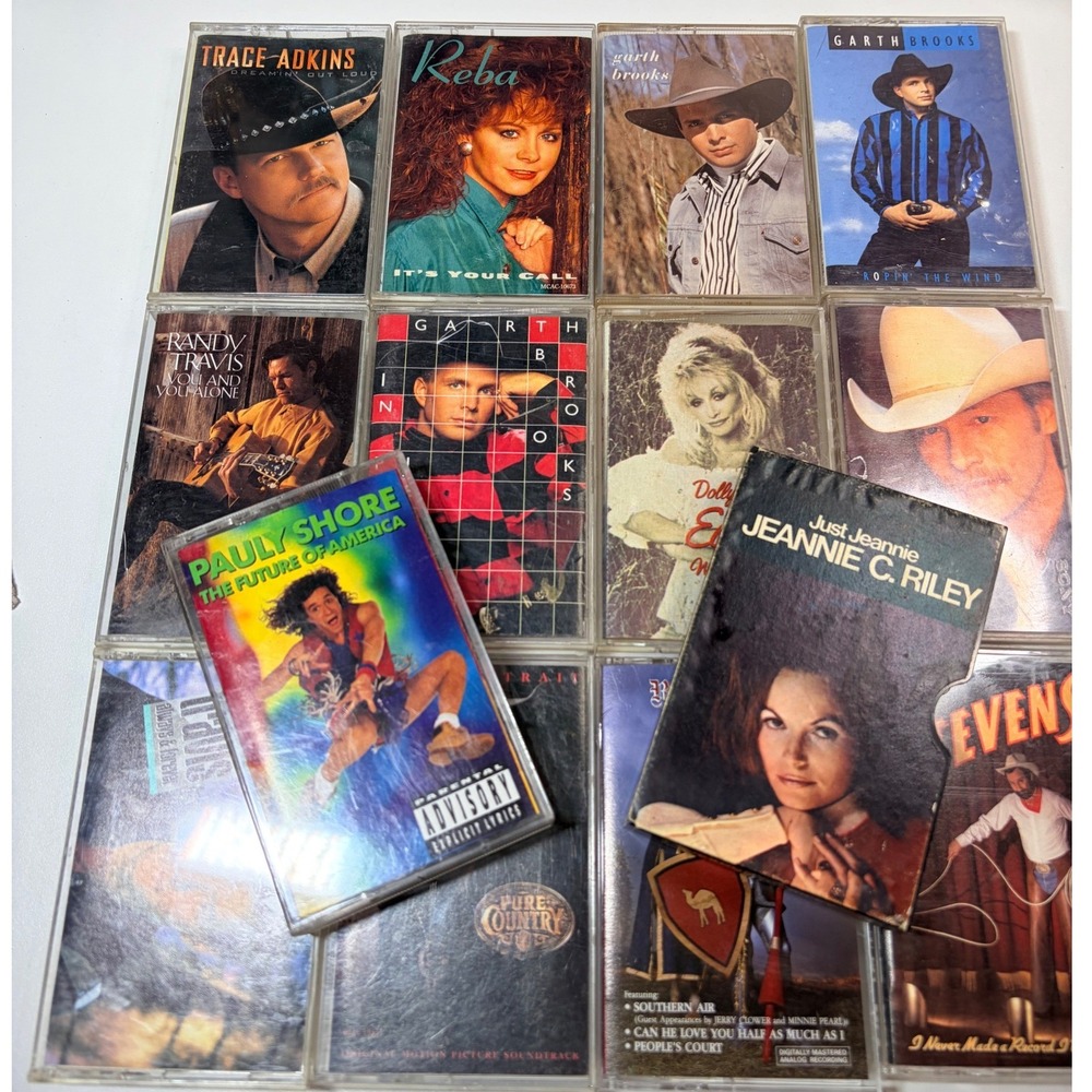 Lot of 15 Vintage Cassette Tape Cases & J-Cards (No Cassette tapes included) - Picture 2 of 9